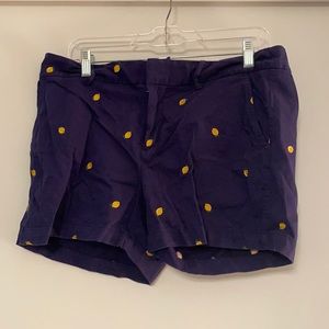 Navy Shorts with Lemons